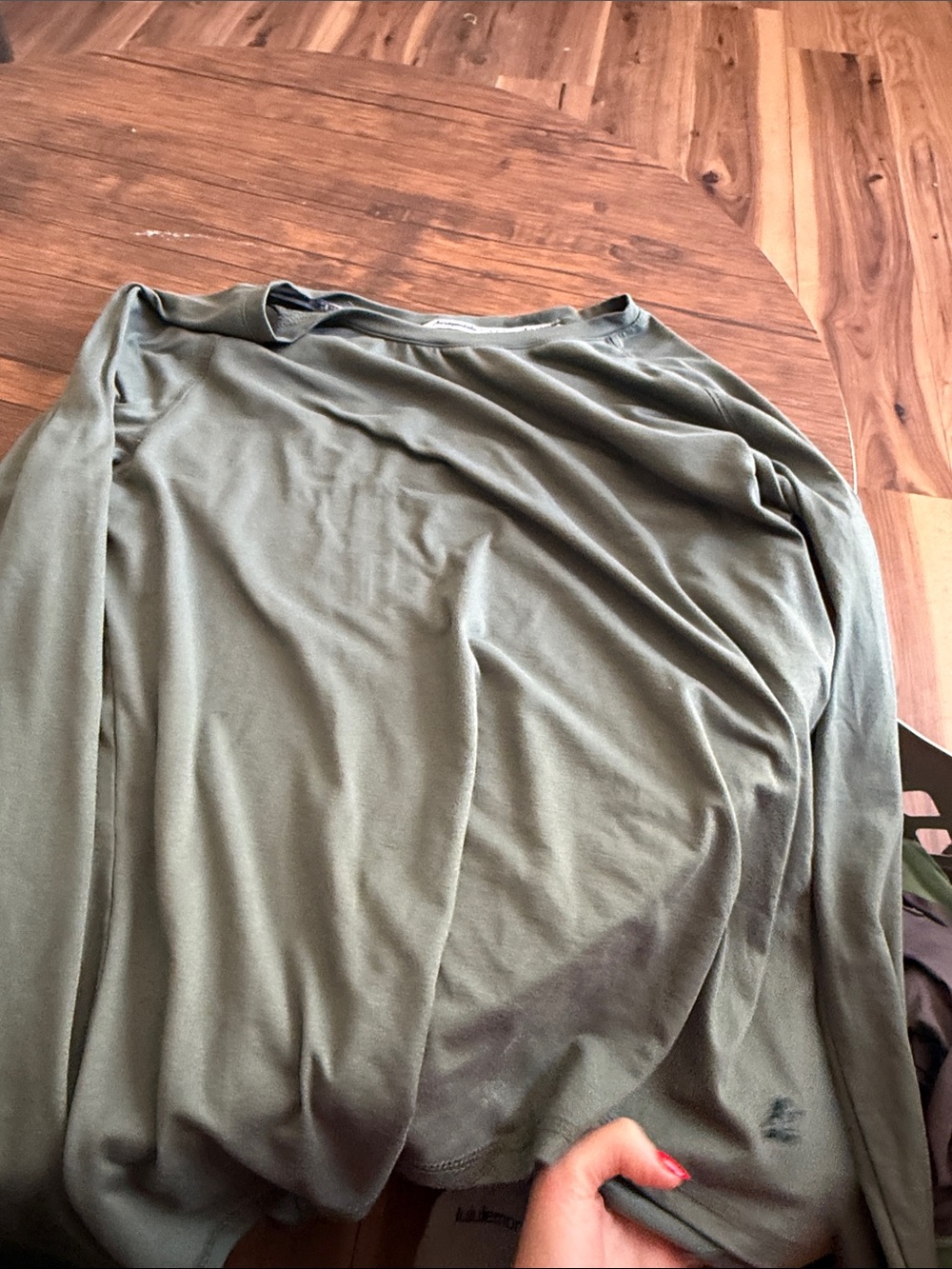 Aeropostale Olive Green Long Sleeve Tee